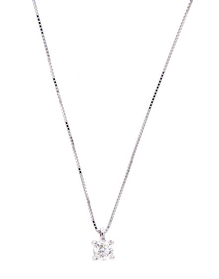 Collar Crivelli Mujer PUNTO LUCE in Oro blanco Diamante 0.80 Ct 024-0481 0.80 G SI - 024-0481 0.80 G SI